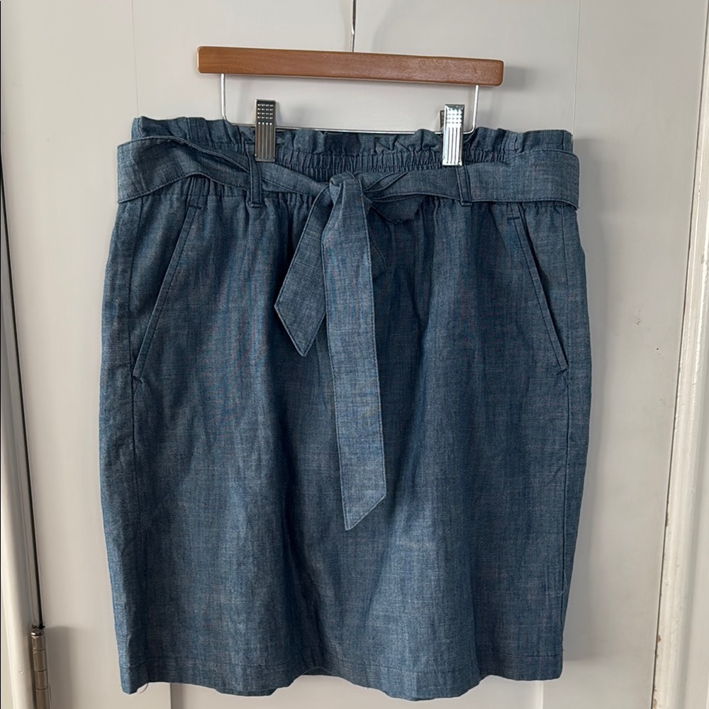 J. Crew Blue and White Skirt